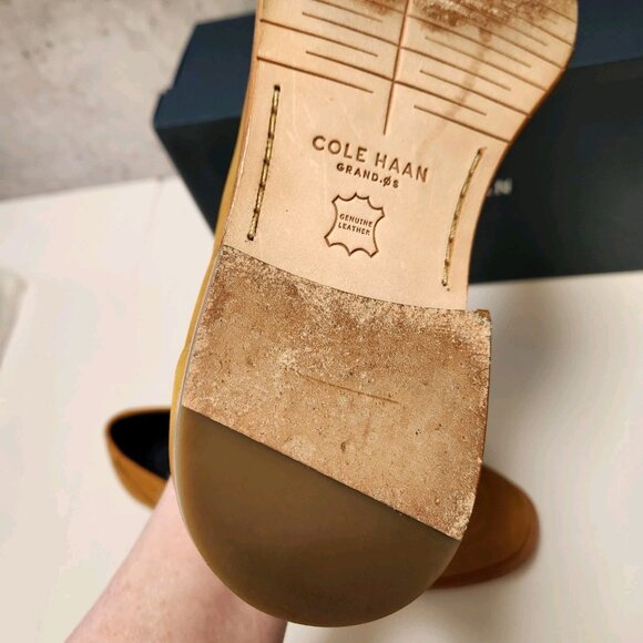 Cole Haan Washington Grand Tassel Loafer Men Sz 9 Cathay Spice Nubuck Dress Shoe - Picture 11 of 16